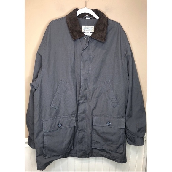 St Johns Bay Mens Utility Flannel Lined Jacket Size XL NWT - Picture 1 of 5